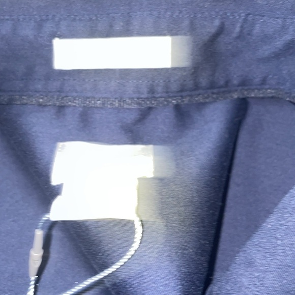 NWT Chico’s No Iron Classic Navy 3/4 Sleeve Button Down Shirt Size 1 - Picture 4 of 5